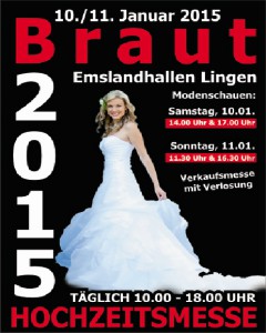 Termine für die Braut 2015 in der Emslandhalle